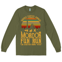 Army Green middle earth's annual mordor fun run Long Sleeve Tee - artisFamous