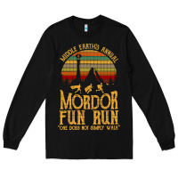 Black middle earth's annual mordor fun run Long Sleeve Tee - artisFamous