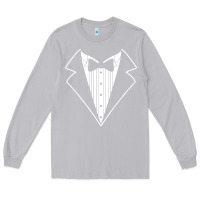 Moon Dust fake tux tuxedo suit tie Long Sleeve Tee - artisFamous