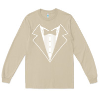 Mushroom fake tux tuxedo suit tie Long Sleeve Tee - artisFamous