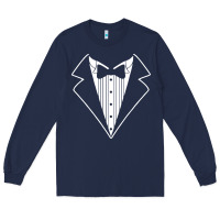Fake Tux Tuxedo Suit Tie Long Sleeve Tee | Teevron