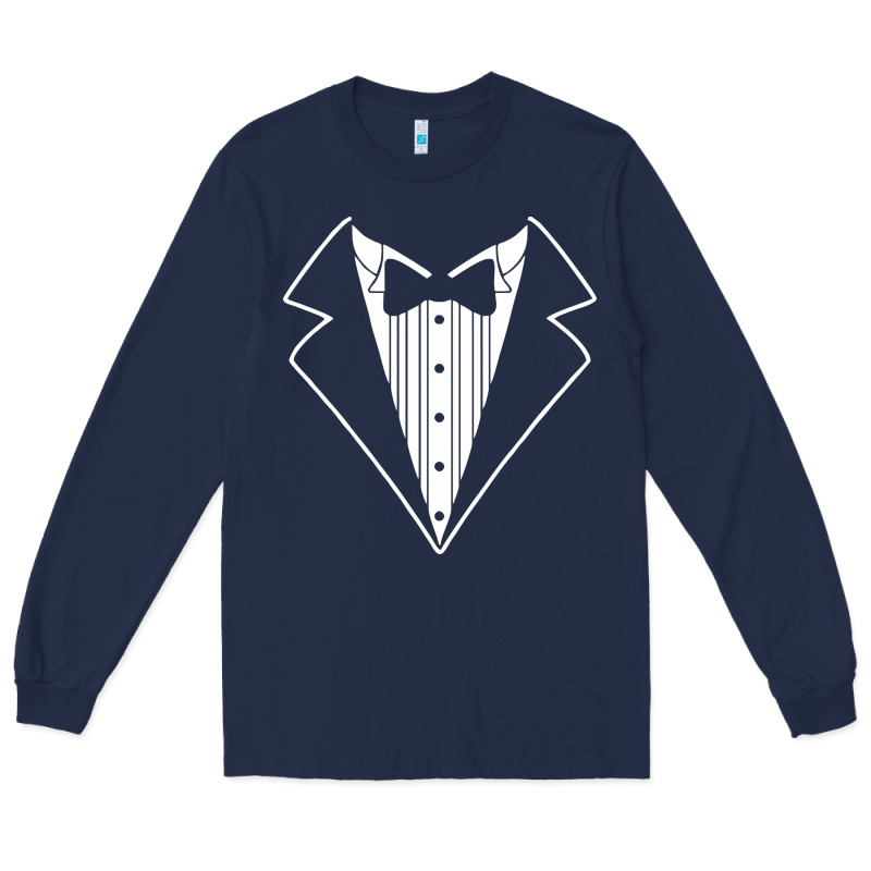 Fake Tux Tuxedo Suit Tie Long Sleeve Tee by artisFamous | Teevron
