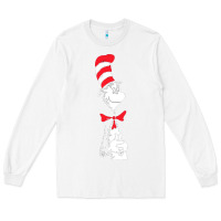 White dr seuss the cat in the hat Long Sleeve Tee - artisFamous