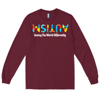 Autism Seeing The World Differently Long Sleeve Tee | Teevron