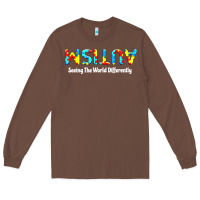 Chestnut autism seeing the world differently Long Sleeve Tee - artisFamous