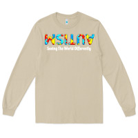 Mushroom autism seeing the world differently Long Sleeve Tee - artisFamous