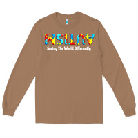Toasted Coconut autism seeing the world differently Long Sleeve Tee - artisFamous