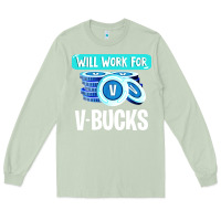 Matcha will work for v bucks youth gamer Long Sleeve Tee - artisFamous