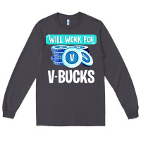Smoke will work for v bucks youth gamer Long Sleeve Tee - artisFamous