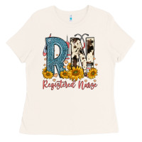Bone rn registered nurse Ladies Tee - FaDigitalArtStudio