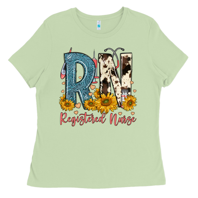 Rn Registered Nurse Ladies Tee by FaDigitalArtStudio | Teevron