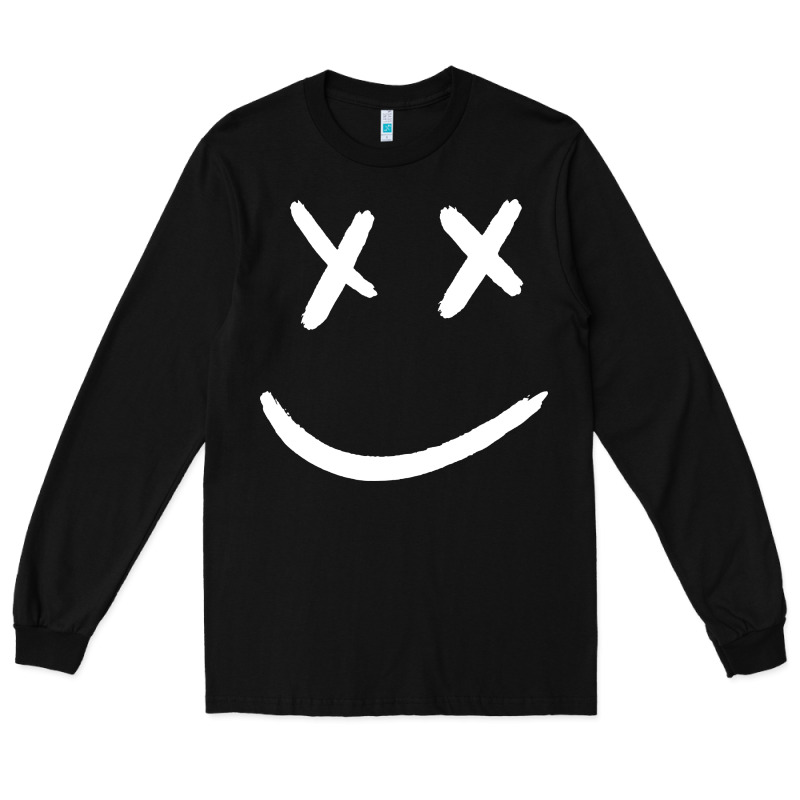 X Eyed Smiley Face X Eyes Smiling Long Sleeve Tee by artisFamous | Teevron