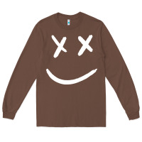 Chestnut x eyed smiley face x eyes smiling Long Sleeve Tee - artisFamous