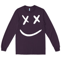 Plum x eyed smiley face x eyes smiling Long Sleeve Tee - artisFamous