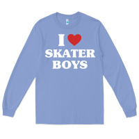 Colony Blue i love skater boys Long Sleeve Tee - artisFamous