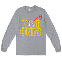Heather Grey hot ones Long Sleeve Tee - artisFamous