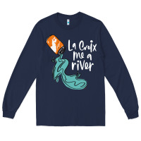 Navy la croix drink Long Sleeve Tee - artisFamous