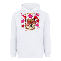 White valentine's shiba inu Heavyweight Hoodie - RanaPortraitStore
