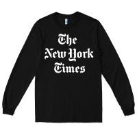 Black new york times Long Sleeve Tee - artisFamous