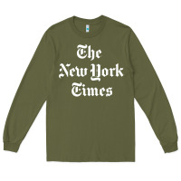 Army Green new york times Long Sleeve Tee - artisFamous