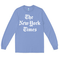 Colony Blue new york times Long Sleeve Tee - artisFamous