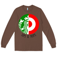Chestnut sips and  trips Long Sleeve Tee - artisFamous