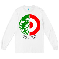 White sips and  trips Long Sleeve Tee - artisFamous