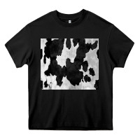 Black Black White Cowhide Tumbler Heavy Core Tee - CowCowDesign