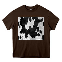 Chocolate Brown Black White Cowhide Tumbler Heavy Core Tee - CowCowDesign