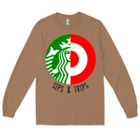 Toasted Coconut sips and  trips Long Sleeve Tee - artisFamous