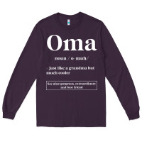 Plum Oma Definition - Mother's Day Gift Long Sleeve Tee - artisFamous