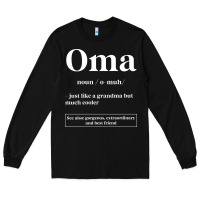Black Oma Definition - Mother's Day Gift Long Sleeve Tee - artisFamous
