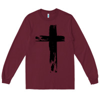 Burgundy tattoo christian Long Sleeve Tee - artisFamous