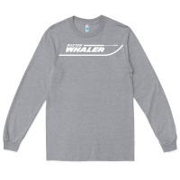 Heather Grey boston whaler1 t shirt Long Sleeve Tee - artisFamous