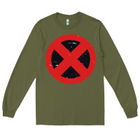 Army Green xmen symbol Long Sleeve Tee - artisFamous