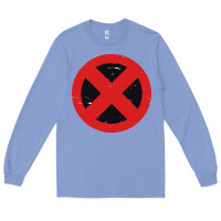 Colony Blue xmen symbol Long Sleeve Tee - artisFamous