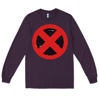 Plum xmen symbol Long Sleeve Tee - artisFamous