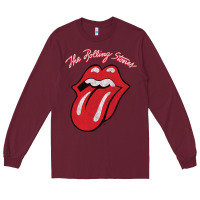 Burgundy the  rol.li  sto.nes  colors ton   t shirt Long Sleeve Tee - artisFamous