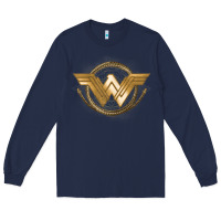 Navy won.der woman movie gol.den las.so lo  t shirt Long Sleeve Tee - artisFamous