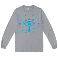Heather Grey zel.da br.ea.th of the w.i.l.d she.i.k.ah eye lo. t shirt Long Sleeve Tee - artisFamous
