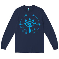 Navy zel.da br.ea.th of the w.i.l.d she.i.k.ah eye lo. t shirt Long Sleeve Tee - artisFamous