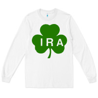 White ira irish lucky shamrock st patrick's day Long Sleeve Tee - artisFamous