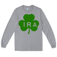 Heather Grey ira irish lucky shamrock st patrick's day Long Sleeve Tee - artisFamous
