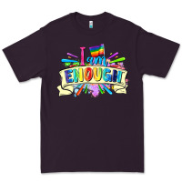 Plum I am enough Premium Tee - FaDigitalArtStudio