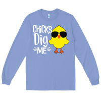 Colony Blue kids chick dig me Long Sleeve Tee - artisFamous