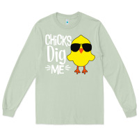 Matcha kids chick dig me Long Sleeve Tee - artisFamous