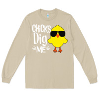 Mushroom kids chick dig me Long Sleeve Tee - artisFamous