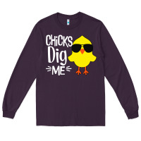 Plum kids chick dig me Long Sleeve Tee - artisFamous