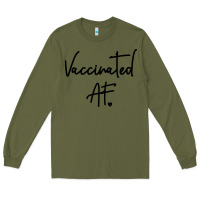 Army Green pro vaccination Long Sleeve Tee - artisFamous