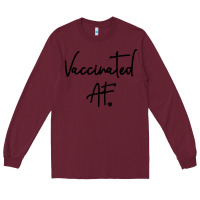 Burgundy pro vaccination Long Sleeve Tee - artisFamous